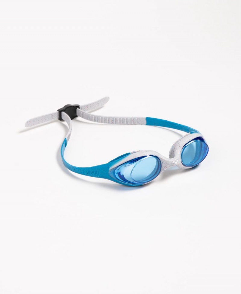 Arena Spider Youth Schwimmbrille Blau Grau | IST77M-713