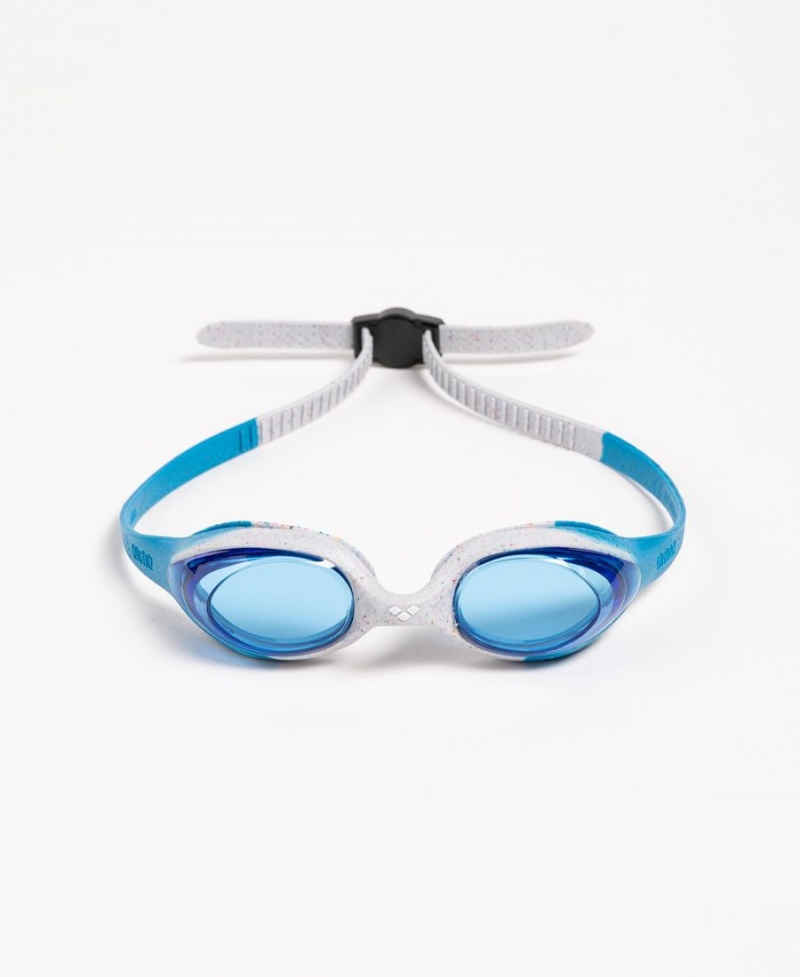 Arena Spider Youth Schwimmbrille Blau Grau | IST77M-713