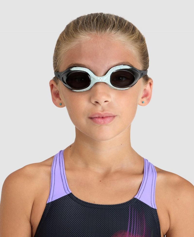 Arena Spider Youth Schwimmbrille Grau Schwarz | ZVZ19E-878