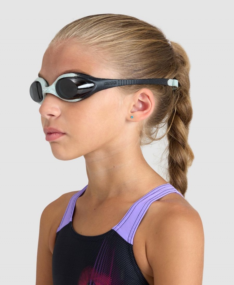 Arena Spider Youth Schwimmbrille Grau Schwarz | ZVZ19E-878