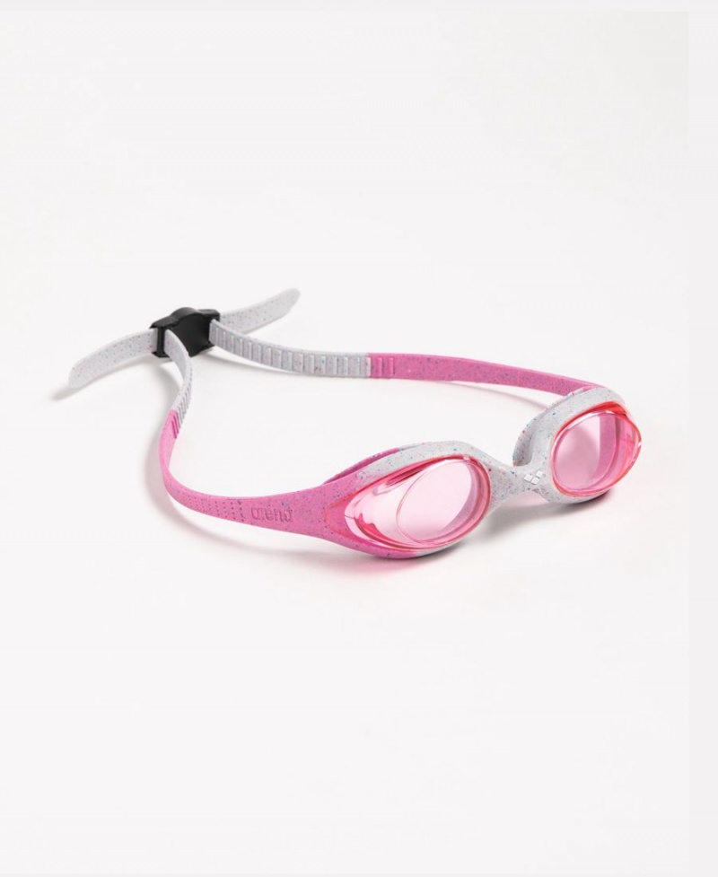 Arena Spider Youth Schwimmbrille Rosa Grau | YKP66N-023