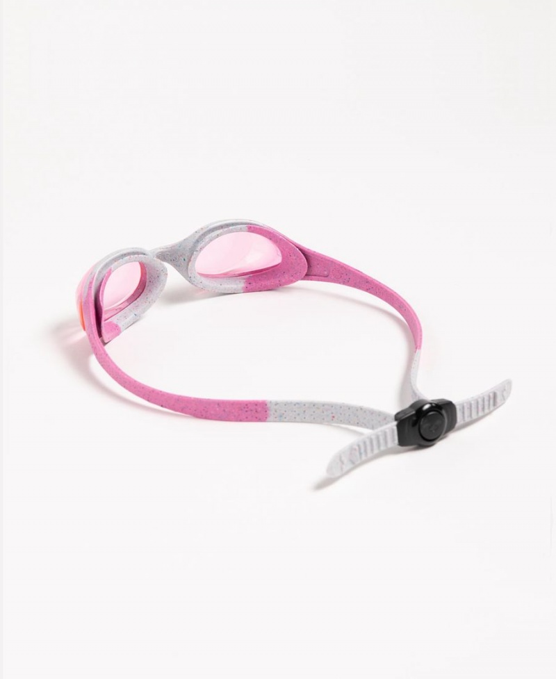 Arena Spider Youth Schwimmbrille Rosa Grau | YKP66N-023