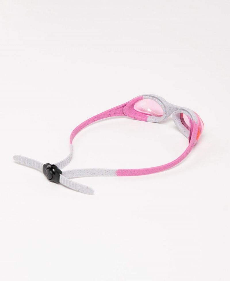 Arena Spider Youth Schwimmbrille Rosa Grau | YKP66N-023