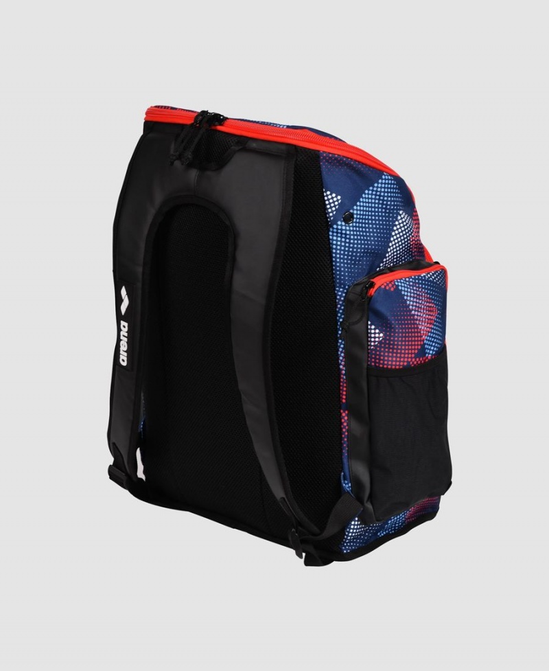 Arena Spiky III 45 Allover Print Rucksack Schwarz Navy Mehrfarbig | GBW49M-871