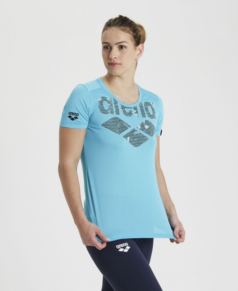 Arena Sport Cool T-Shirt Türkis | FRQ99X-697