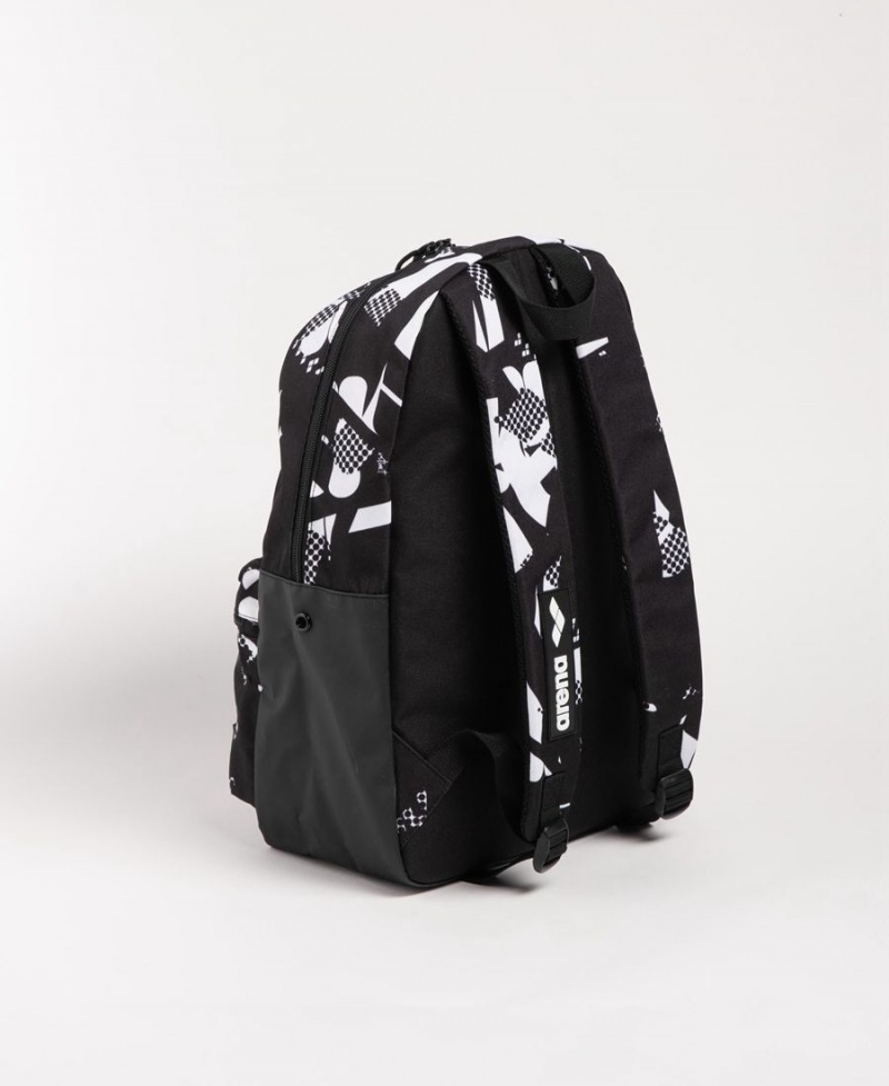 Arena Team 30 Allover Rucksack Schwarz Weiß | CUG80V-839