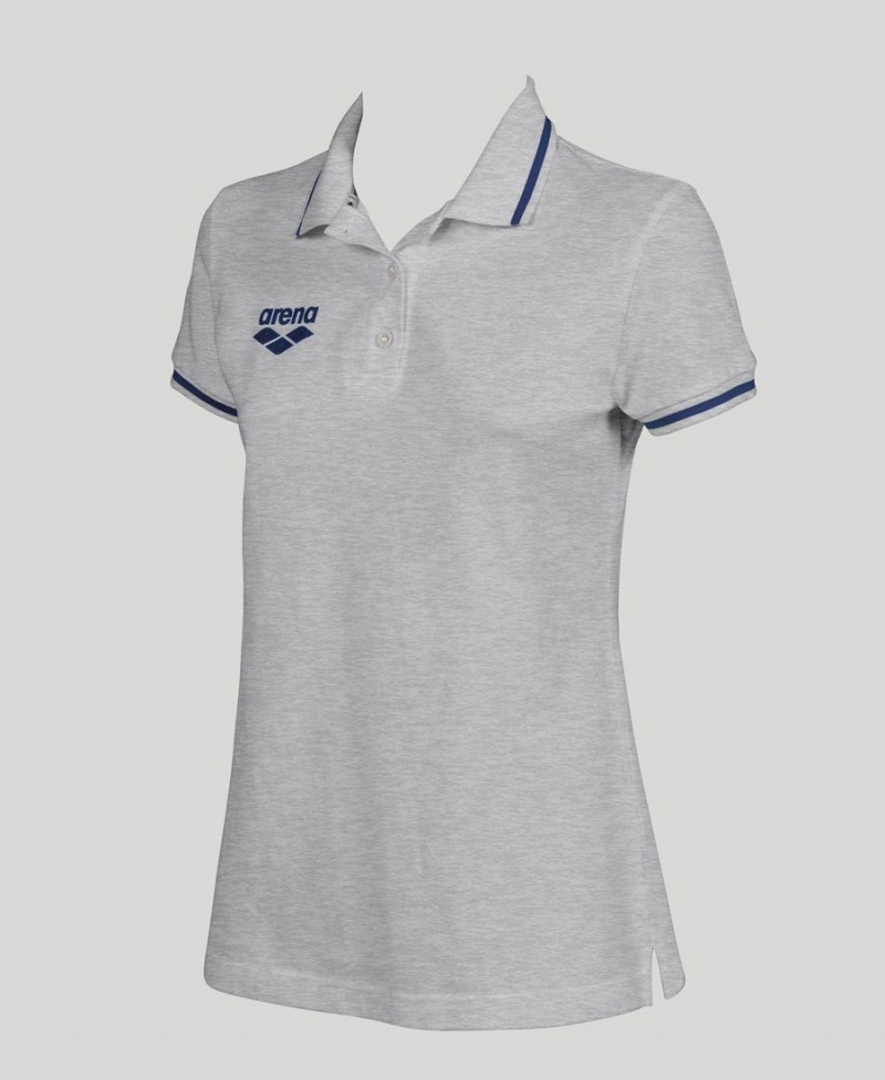 Arena Team Line Kurzes Sleeve Poloshirt Grau | LOC36R-247