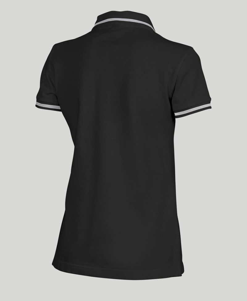 Arena Team Line Kurzes Sleeve Poloshirt Schwarz | PNH31T-359