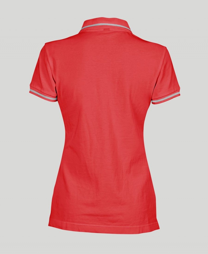 Arena Team Line Kurzes Sleeve Poloshirt Rot | EWO02T-132