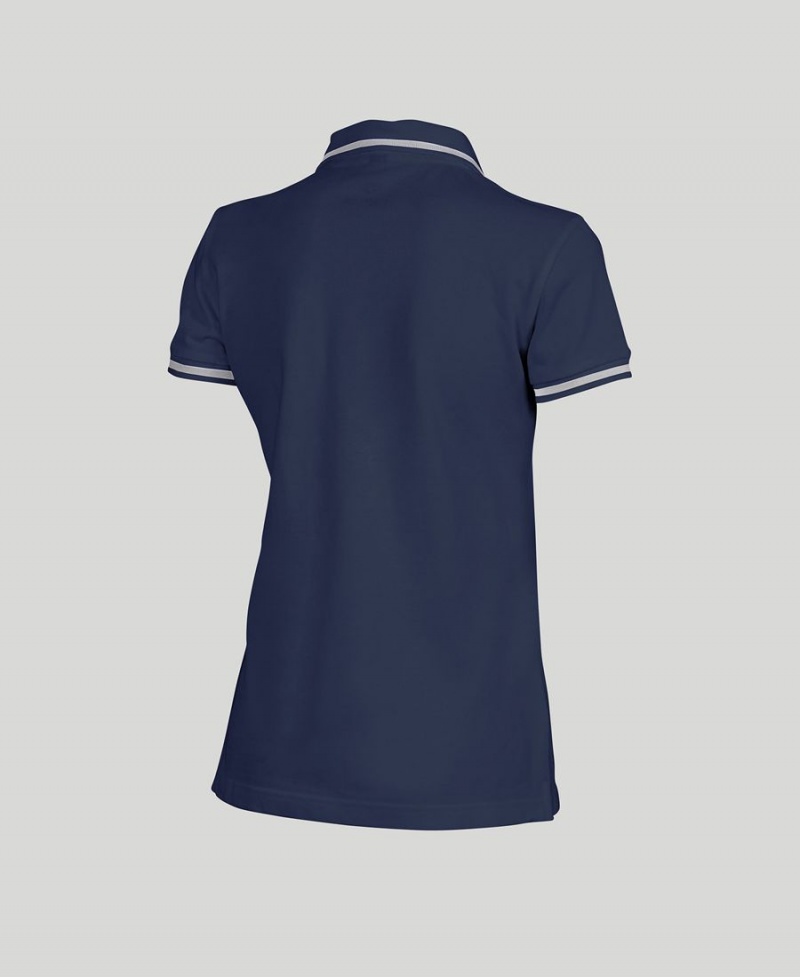 Arena Team Line Kurzes Sleeve Poloshirt Navy | YZC47S-652