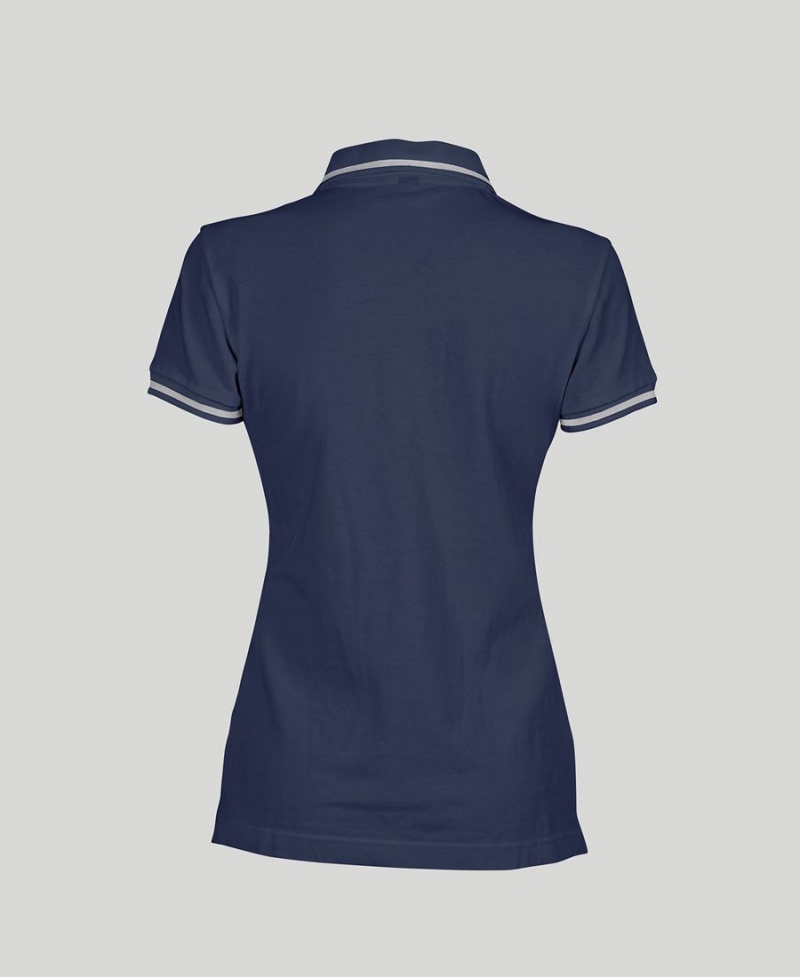 Arena Team Line Kurzes Sleeve Poloshirt Navy | YZC47S-652