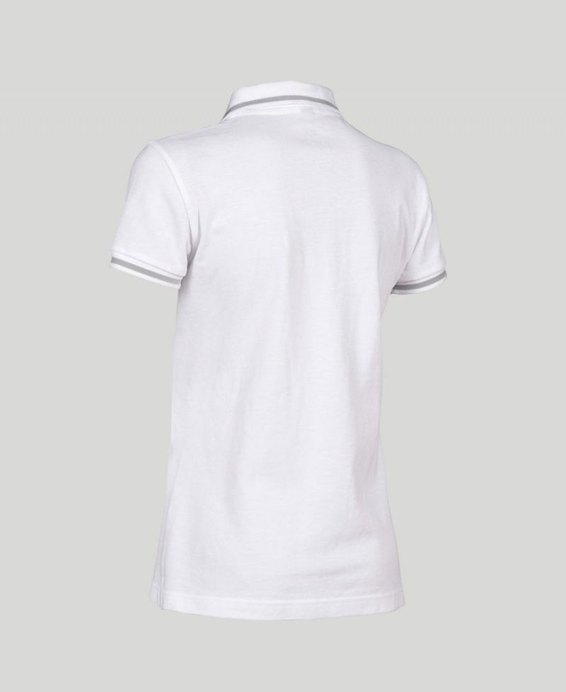 Arena Team Line Kurzes Sleeve Poloshirt Weiß | IXM89C-387