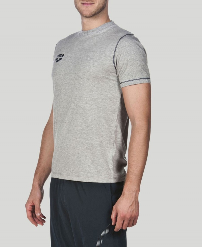 Arena Team Line Kurzes Sleeve T-Shirt Grau | CZN97Y-798