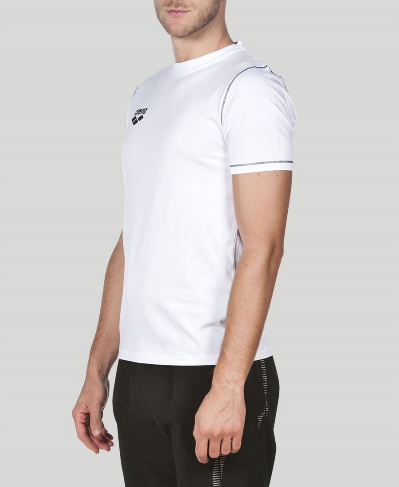 Arena Team Line Kurzes Sleeve T-Shirt Weiß | HHY81G-026