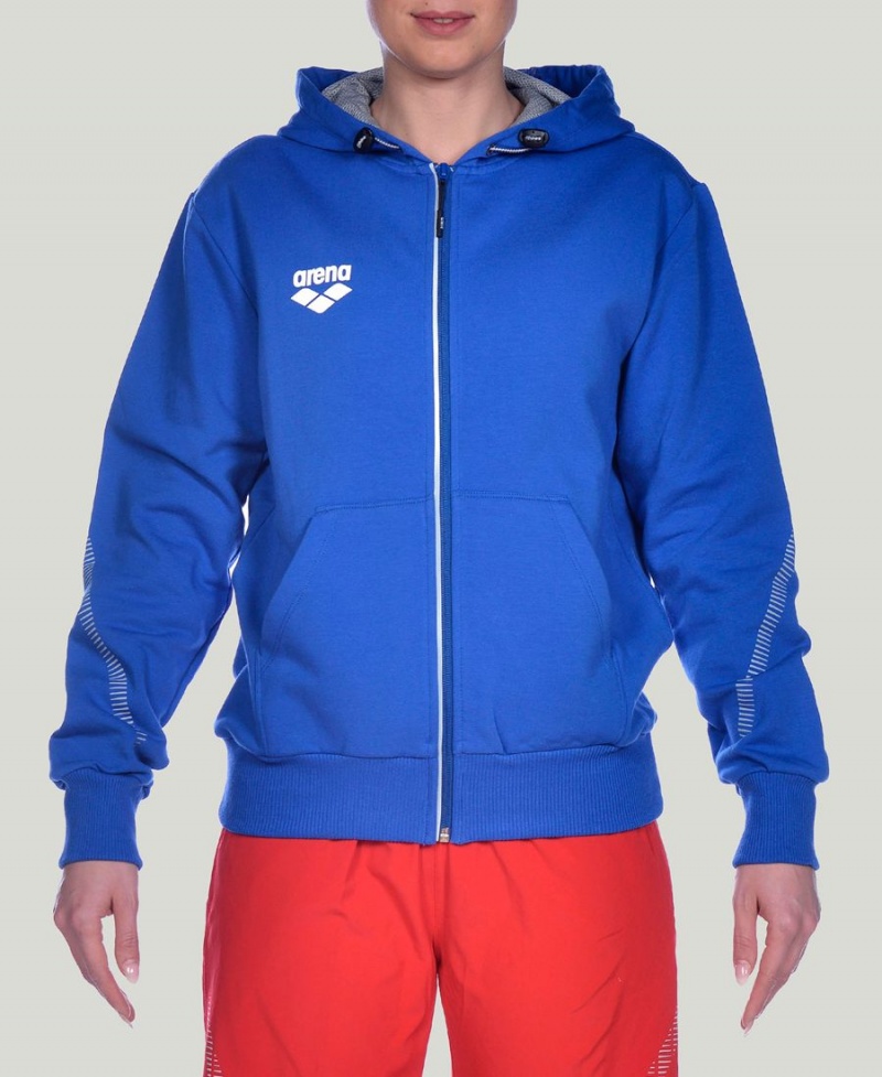 Arena Team Line Mit Kapuze Jacke Blau | HYR42L-105