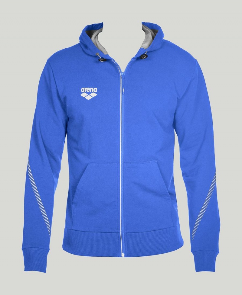 Arena Team Line Mit Kapuze Jacke Blau | HYR42L-105