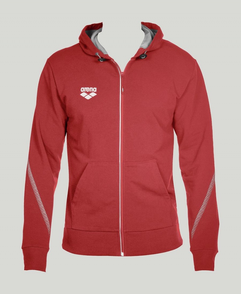 Arena Team Line Mit Kapuze Jacke Rot | LRJ33S-281