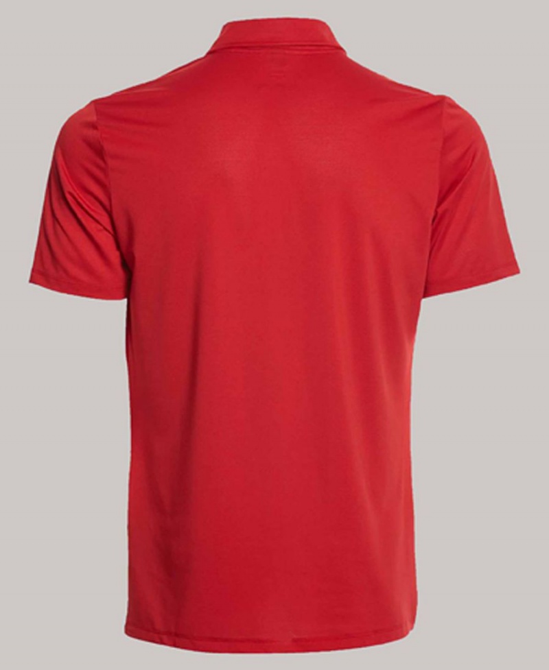 Arena Team Line Tech Kurzes Sleeve Poloshirt Rot | LVQ69H-942