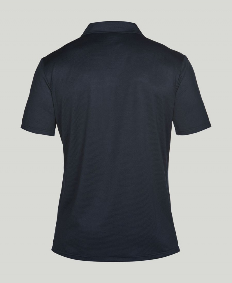 Arena Team Line Tech Kurzes Sleeve Poloshirt Navy | PYM62A-135