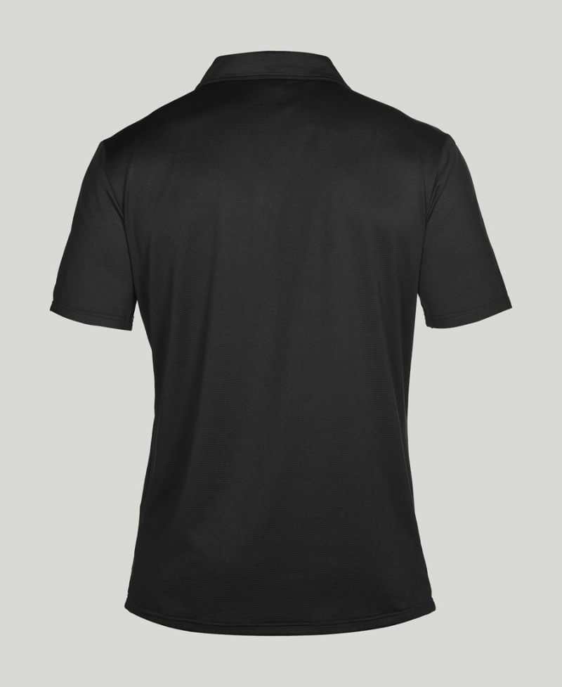 Arena Team Line Tech Kurzes Sleeve Poloshirt Schwarz | HVI88W-332