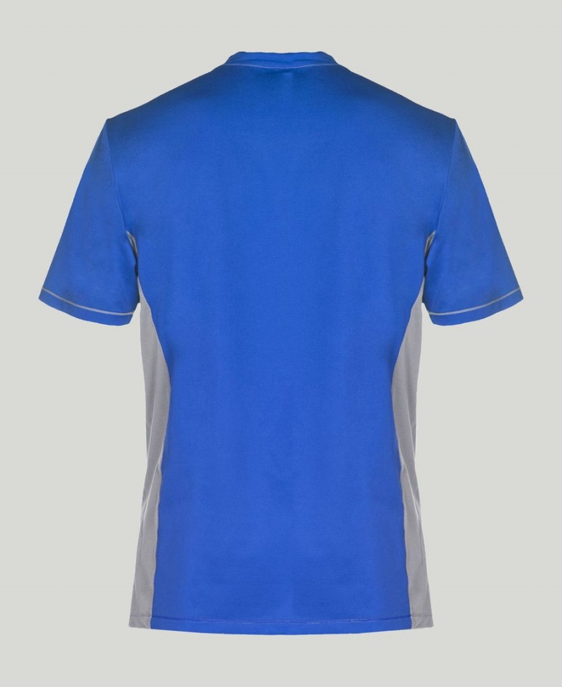 Arena Team Line Tech Kurzes Sleeve T-Shirt Blau | IQY00K-248