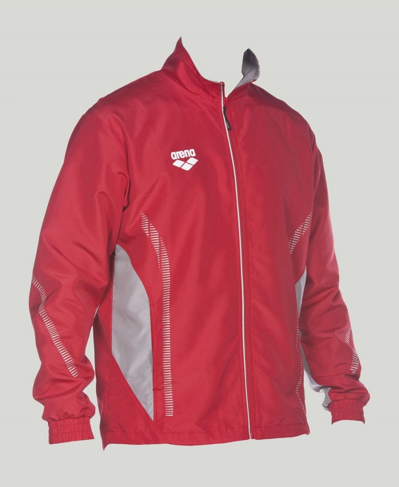 Arena Team Line Warm-Up Jacke Rot | JQX79G-624