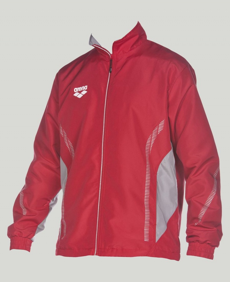 Arena Team Line Warm-Up Jacke Rot | JQX79G-624