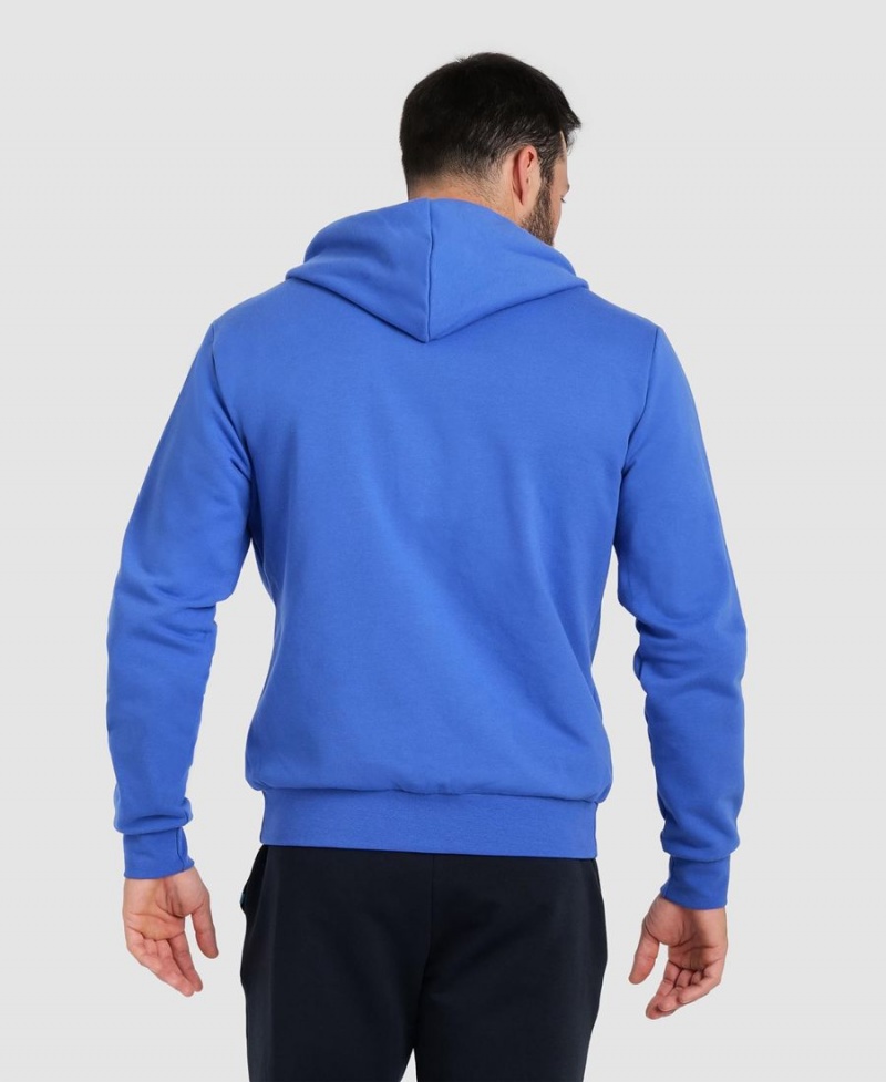 Arena Team Mit Kapuze Panel Jacke Blau | PGE45P-951