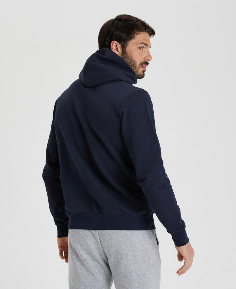 Arena Team Mit Kapuze Panel Jacke Navy | ZMH34P-544