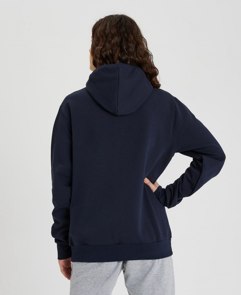 Arena Team Mit Kapuze Panel Jacke Navy | ZMH34P-544