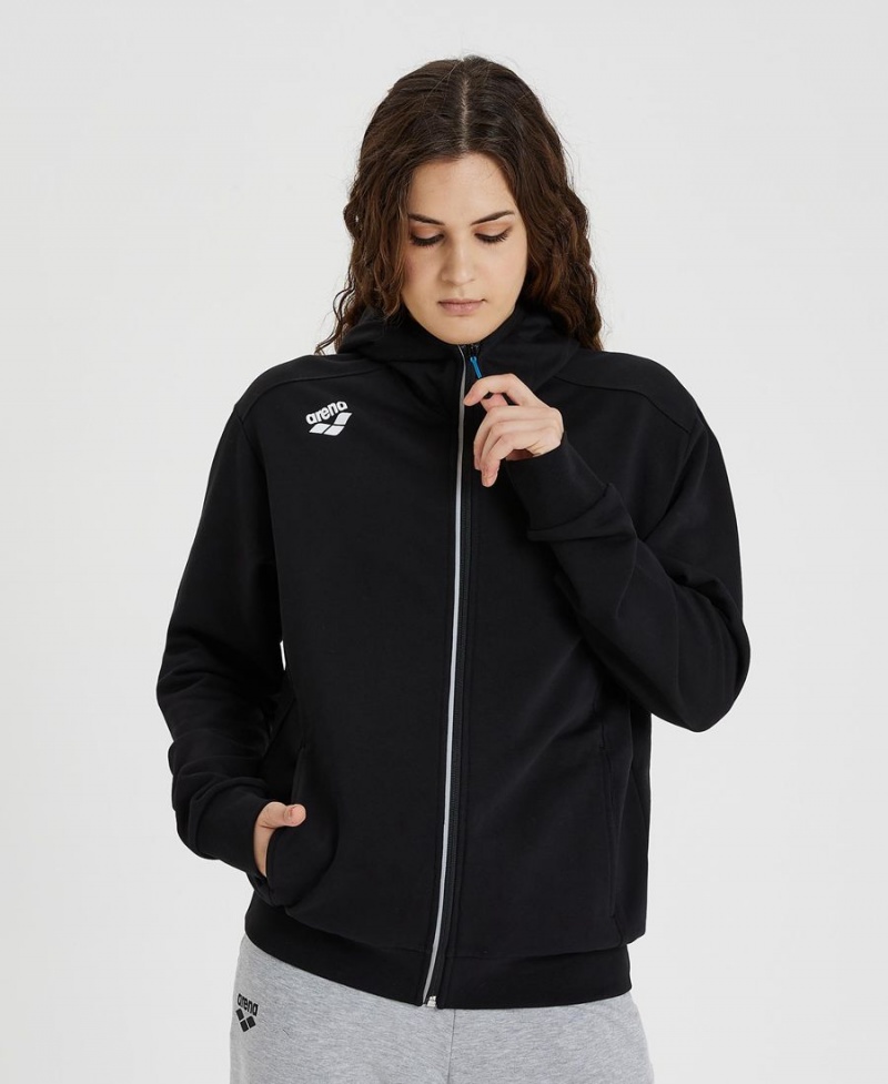 Arena Team Mit Kapuze Panel Jacke Schwarz | NFW03D-194