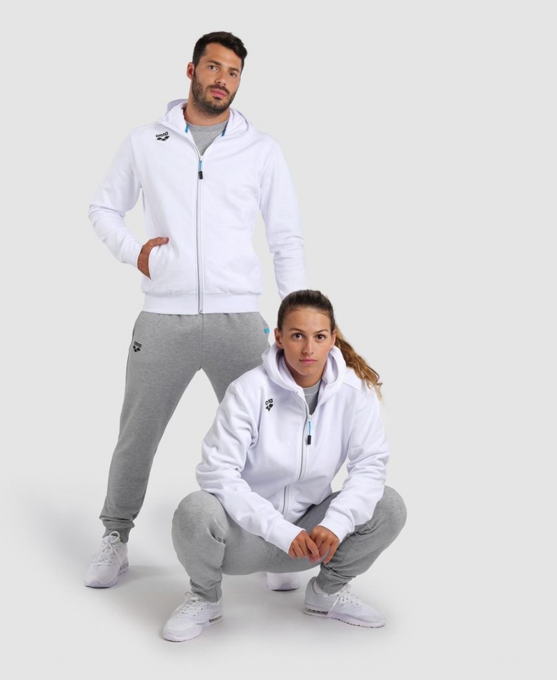 Arena Team Mit Kapuze Panel Jacke Weiß | YUS48W-385