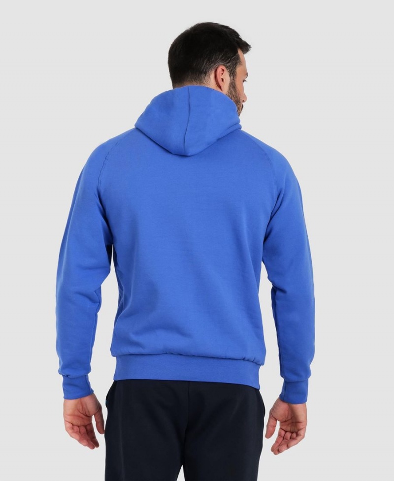 Arena Team Mit Kapuze Panel Sweatshirt Blau | NCA46D-177