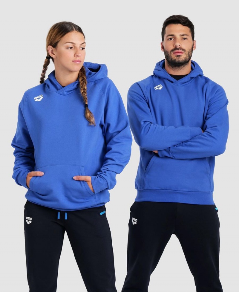 Arena Team Mit Kapuze Panel Sweatshirt Blau | NCA46D-177