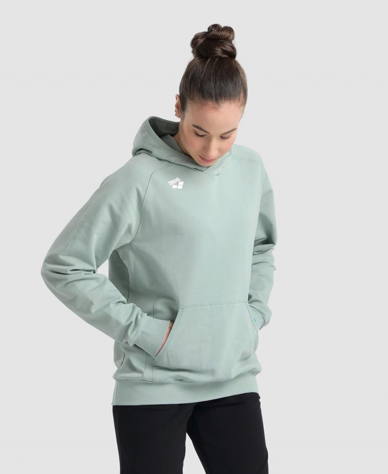 Arena Team Mit Kapuze Panel Sweatshirt Grün | EPM62L-569