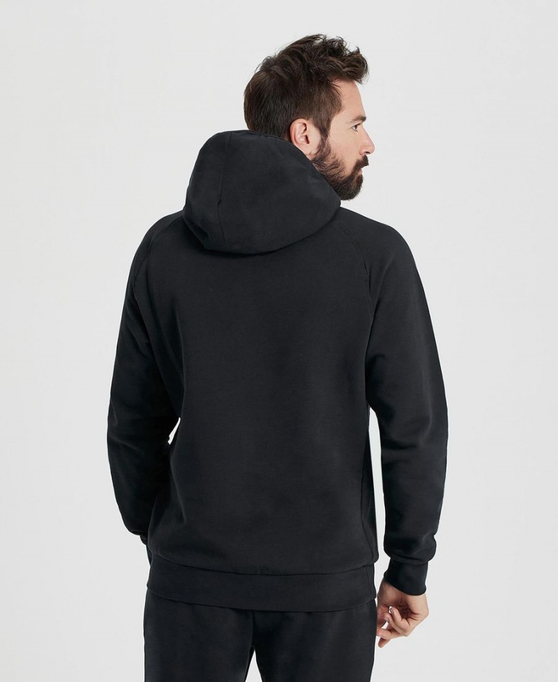 Arena Team Mit Kapuze Panel Sweatshirt Schwarz | BAT36Z-711