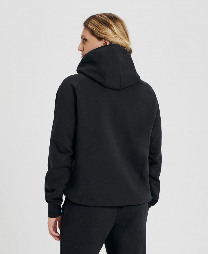 Arena Team Mit Kapuze Panel Sweatshirt Schwarz | BAT36Z-711