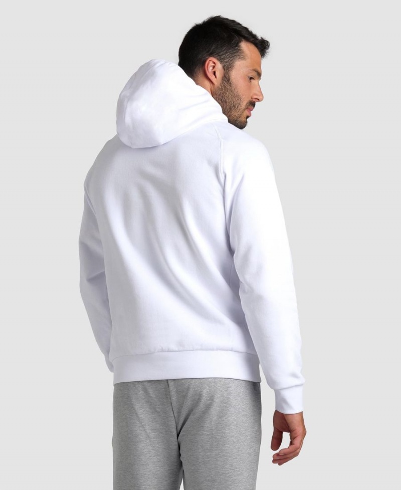 Arena Team Mit Kapuze Panel Sweatshirt Weiß | EJM75F-906