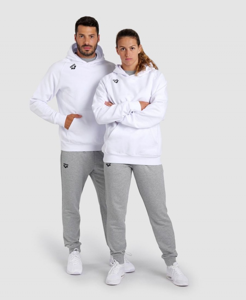 Arena Team Mit Kapuze Panel Sweatshirt Weiß | EJM75F-906