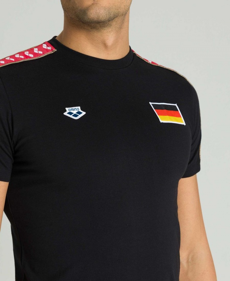 Arena Team Nations T-Shirt Schwarz | MLR01D-369