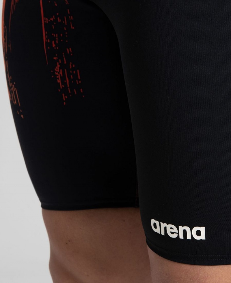 Arena Team Painted Stripes Jammer Schwarz Rot | GUP46V-120