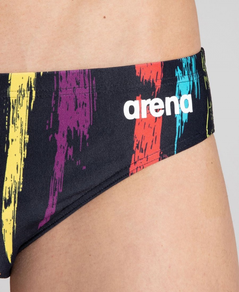 Arena Team Painted Stripes Schwimmhose Schwarz Mehrfarbig | SGP85T-897