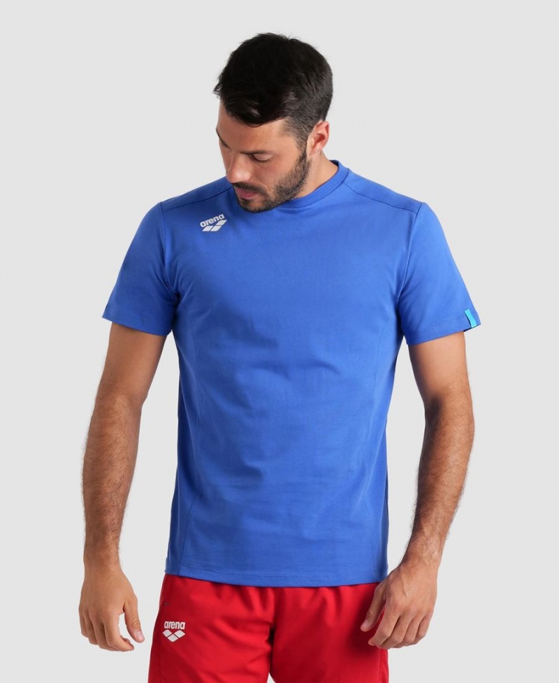 Arena Team Panel T-Shirt Blau | ARL72P-748