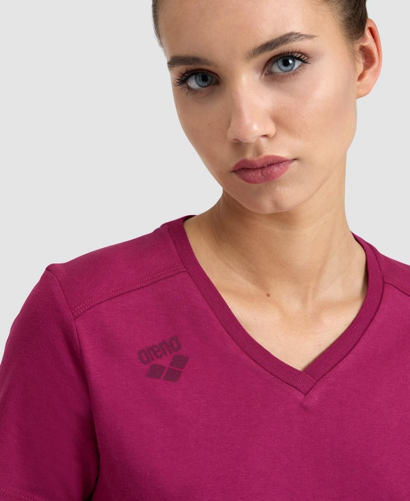 Arena Team Panel T-Shirt Bordeaux | FBO38R-206