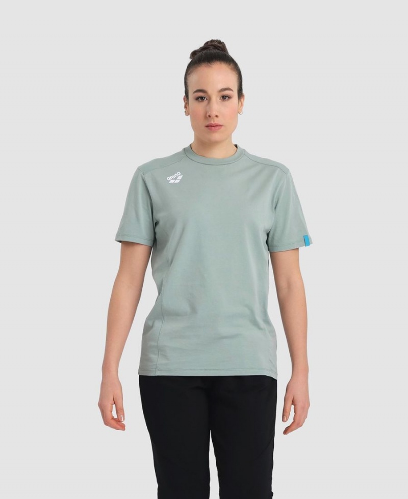 Arena Team Panel T-Shirt Grün | PUG35W-941