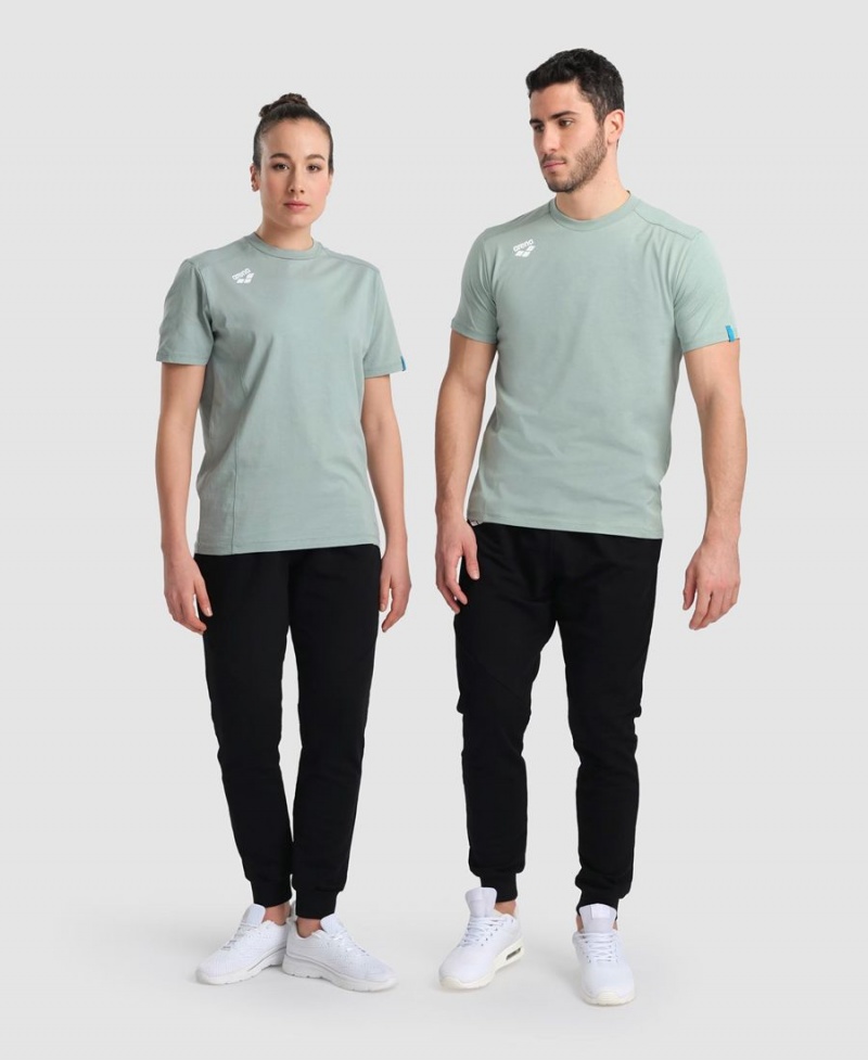 Arena Team Panel T-Shirt Grün | PUG35W-941