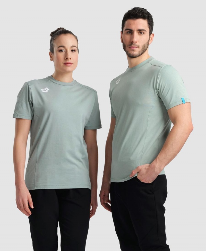 Arena Team Panel T-Shirt Grün | PUG35W-941