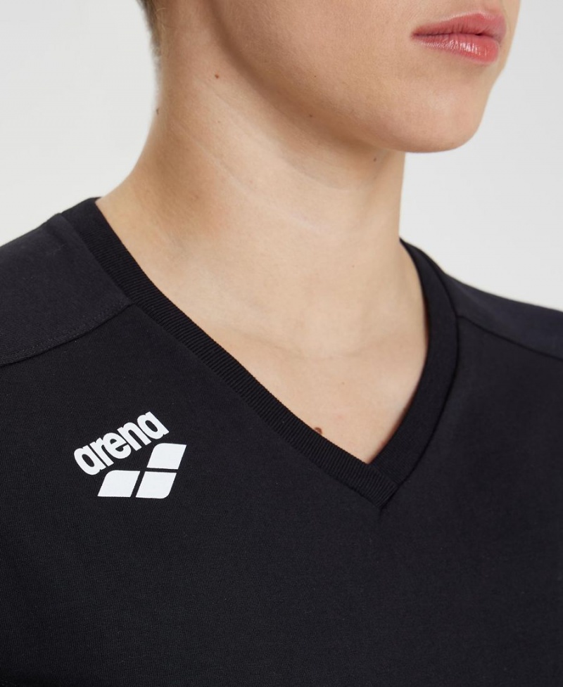 Arena Team Panel T-Shirt Schwarz | QME22N-102