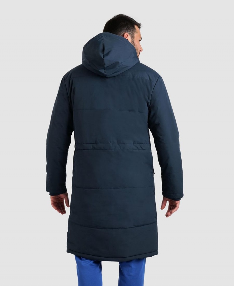 Arena Team Parka Solid Jacke Navy | DTD68H-603