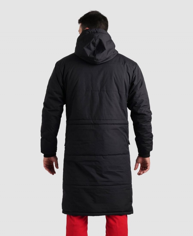 Arena Team Parka Solid Jacke Schwarz | CKQ38B-110